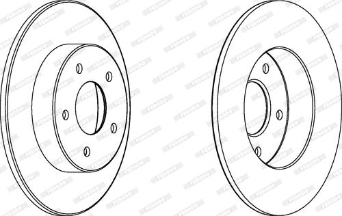 Ferodo DDF1383C - Тормозной диск autospares.lv