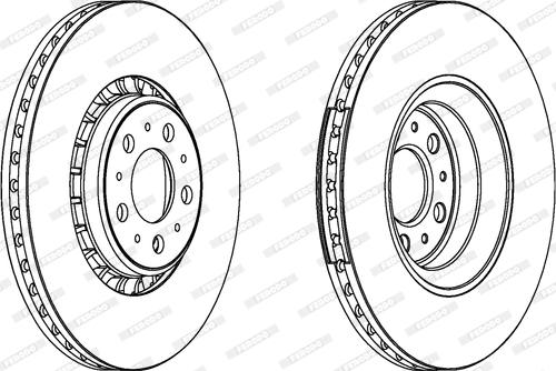 Ferodo DDF137-1 - Тормозной диск autospares.lv