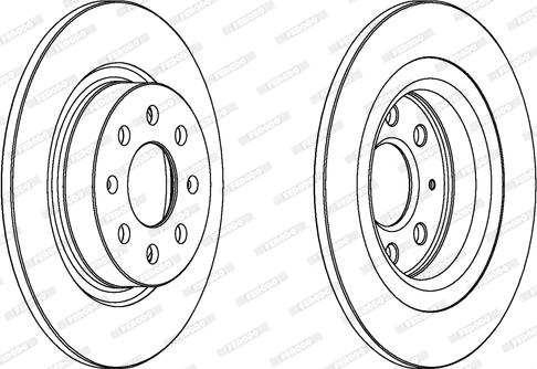 Ferodo DDF1299 - Тормозной диск autospares.lv