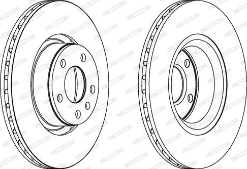 Ferodo DDF1291C - Тормозной диск autospares.lv