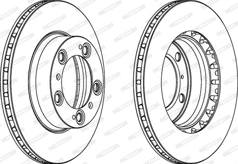 Ferodo DDF1293 - Тормозной диск autospares.lv