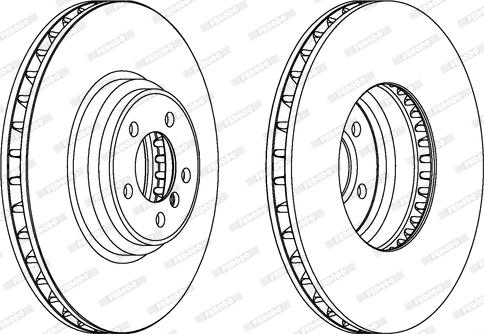 Ferodo DDF1246 - Тормозной диск autospares.lv