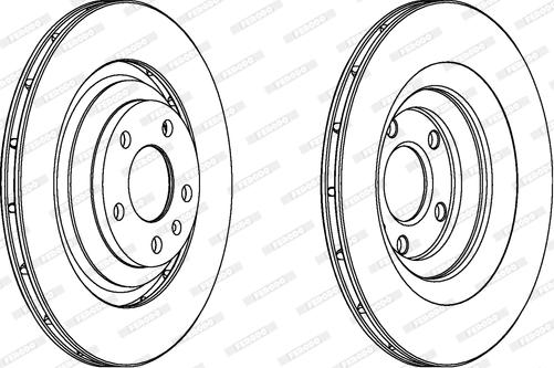 Ferodo DDF1240C - Тормозной диск autospares.lv