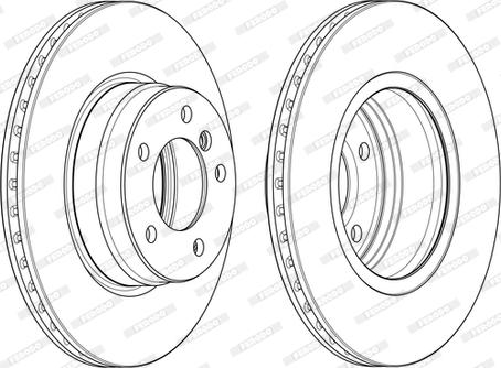 Ferodo DDF1241C-D - Тормозной диск autospares.lv