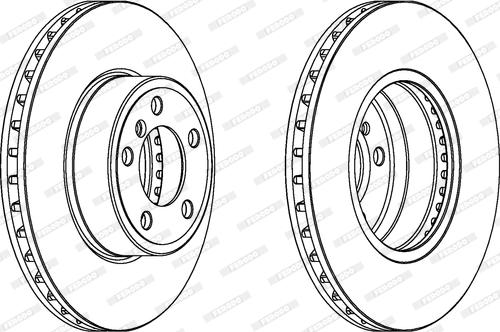 Ferodo DDF1243 - Тормозной диск autospares.lv