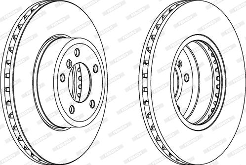 Ferodo DDF1242C - Тормозной диск autospares.lv