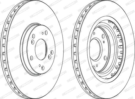 Ferodo DDF1266C - Тормозной диск autospares.lv