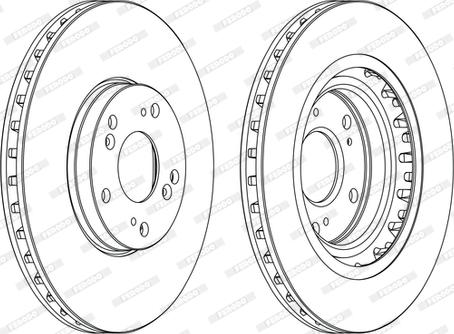 Ferodo DDF1266-D - Тормозной диск autospares.lv