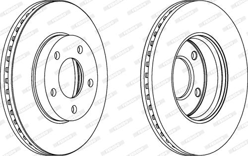 Ferodo DDF1209C - Тормозной диск autospares.lv