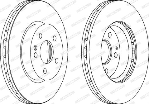 Ferodo DDF1203C - Тормозной диск autospares.lv