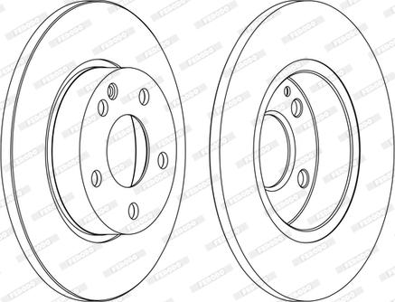 Ferodo DDF1219C-1-D - Тормозной диск autospares.lv