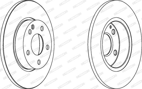 Ferodo DDF1219 - Тормозной диск autospares.lv