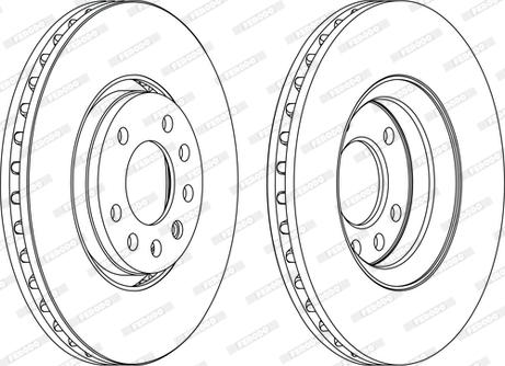 Ferodo DDF1215C - Тормозной диск autospares.lv