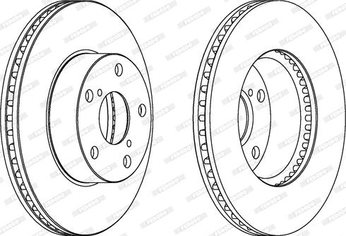 Ferodo DDF1216C - Тормозной диск autospares.lv