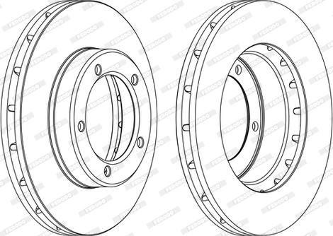 Ferodo DDF1211C-D - Тормозной диск autospares.lv