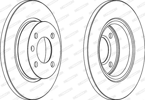 Ferodo DDF1283 - Тормозной диск autospares.lv