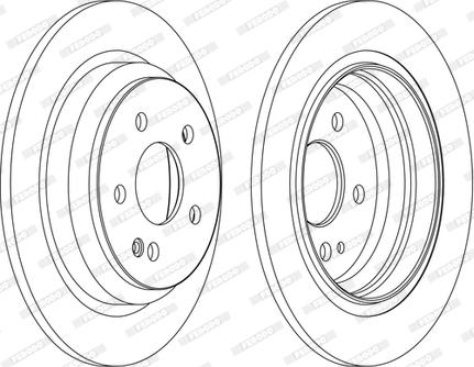 Ferodo DDF1234C-D - Тормозной диск autospares.lv