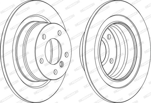 Ferodo DDF1230C-1-D - Тормозной диск autospares.lv