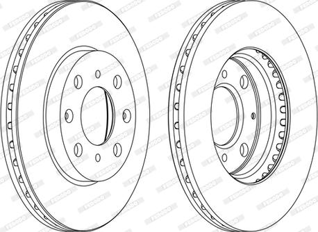 Ferodo DDF1231C-D - Тормозной диск autospares.lv