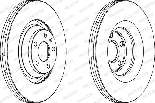 Ferodo DDF1238 - Тормозной диск autospares.lv