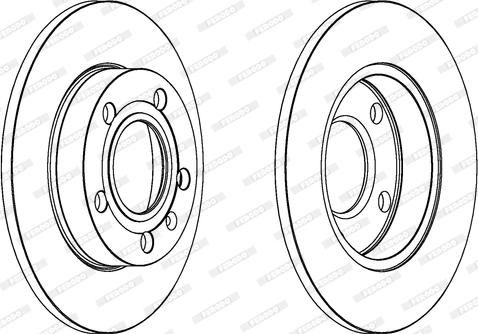 Ferodo DDF1232 - Тормозной диск autospares.lv