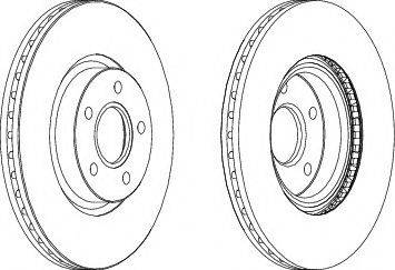 Ferodo DDF1225-1 - Тормозной диск autospares.lv