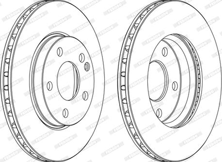 Ferodo DDF1220C-1-D - Тормозной диск autospares.lv