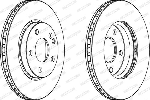 Ferodo DDF1220C - Тормозной диск autospares.lv