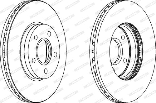 Ferodo DDF1222 - Тормозной диск autospares.lv