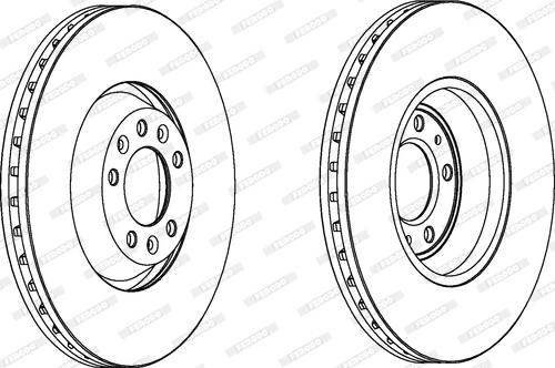 Ferodo DDF1274 - Тормозной диск autospares.lv