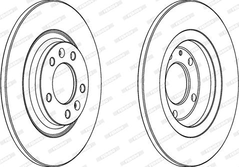 Ferodo DDF1275 - Тормозной диск autospares.lv