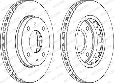 Ferodo DDF1270C-D - Тормозной диск autospares.lv