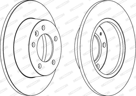 Ferodo DDF1272C - Тормозной диск autospares.lv