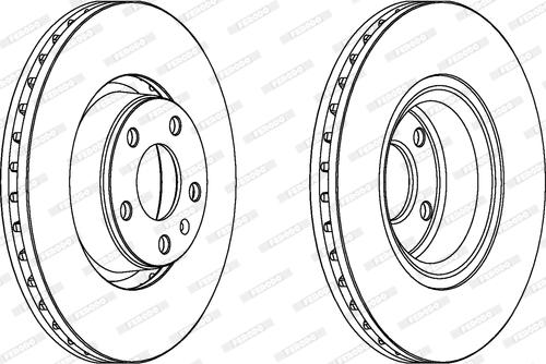 Ferodo DDF1277 - Тормозной диск autospares.lv