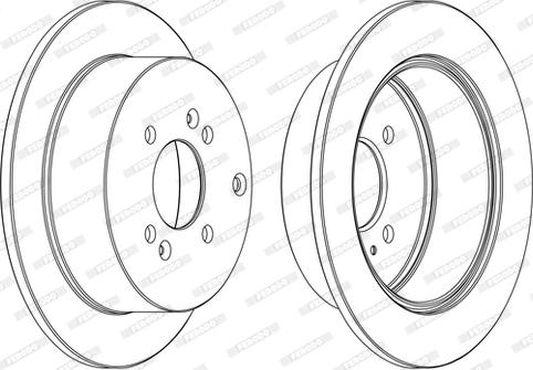 Ferodo DDF1794-D - Тормозной диск autospares.lv