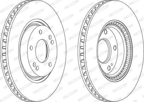 Ferodo DDF1795C - Тормозной диск autospares.lv