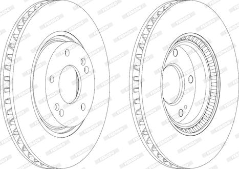 Ferodo DDF1795 - Тормозной диск autospares.lv