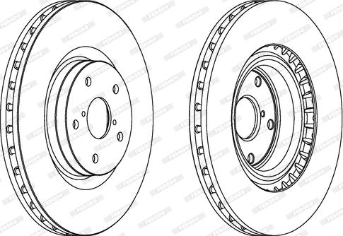 Ferodo DDF1749 - Тормозной диск autospares.lv