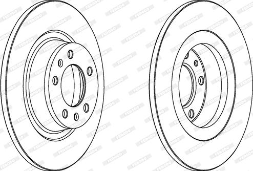 Ferodo DDF1744 - Тормозной диск autospares.lv