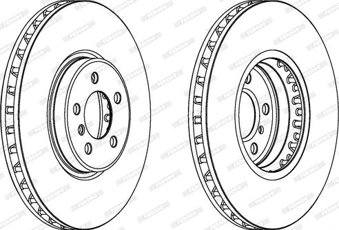 Ferodo DDF1746 - Тормозной диск autospares.lv