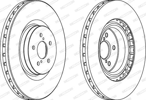 Ferodo DDF1748 - Тормозной диск autospares.lv