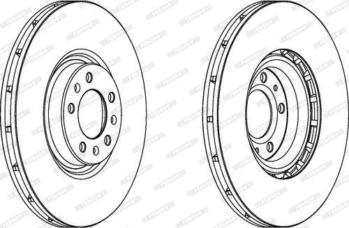 Ferodo DDF1747 - Тормозной диск autospares.lv