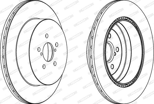 Ferodo DDF1750 - Тормозной диск autospares.lv