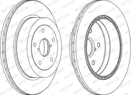 Ferodo DDF1751C-1-D - Тормозной диск autospares.lv