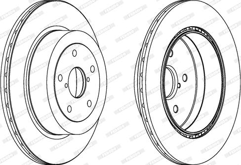 Ferodo DDF175-1 - Тормозной диск autospares.lv