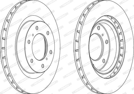 Ferodo DDF1757C - Тормозной диск autospares.lv