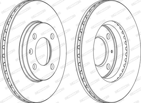 Ferodo DDF175-D - Тормозной диск autospares.lv