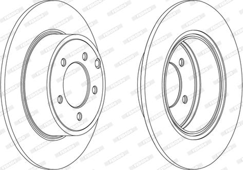 Ferodo DDF1763C - Тормозной диск autospares.lv