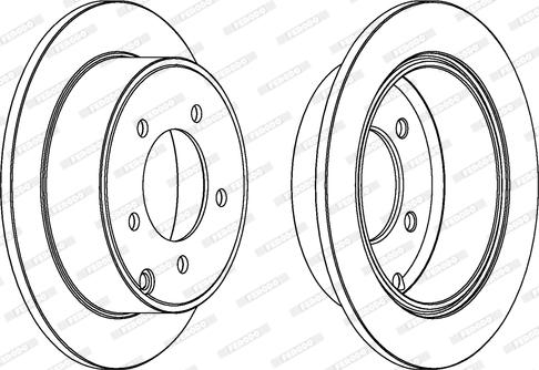 Ferodo DDF1762 - Тормозной диск autospares.lv