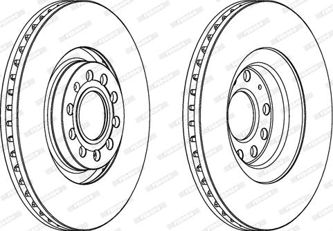 Ferodo DDF1705C - Тормозной диск autospares.lv